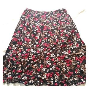 Floral skirt, worn 3 times
